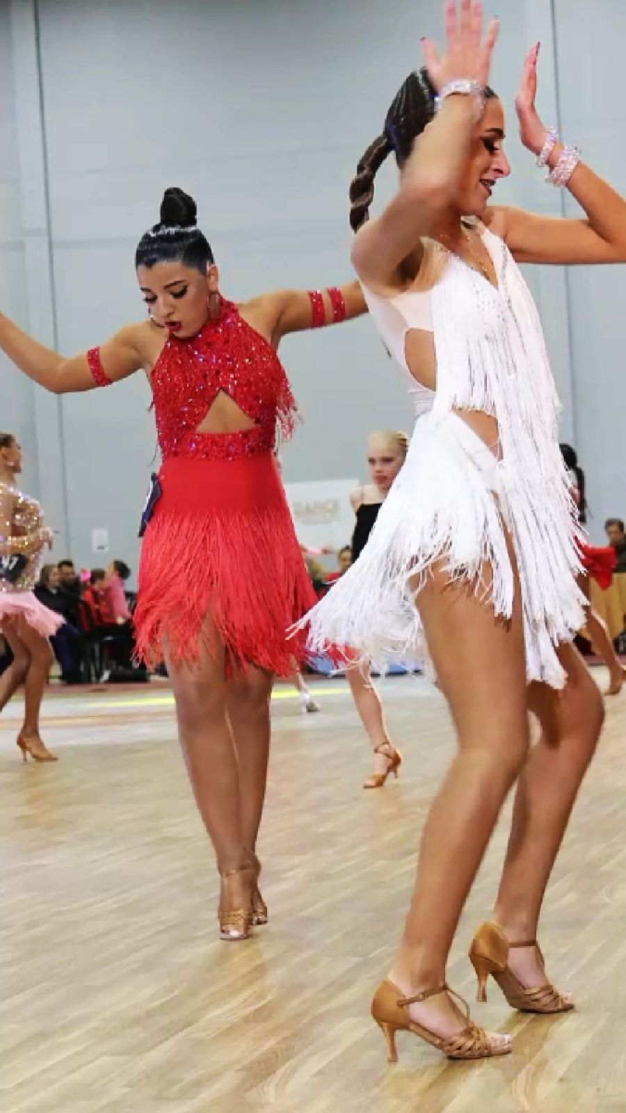 Vídeo de uma competição de dança latina